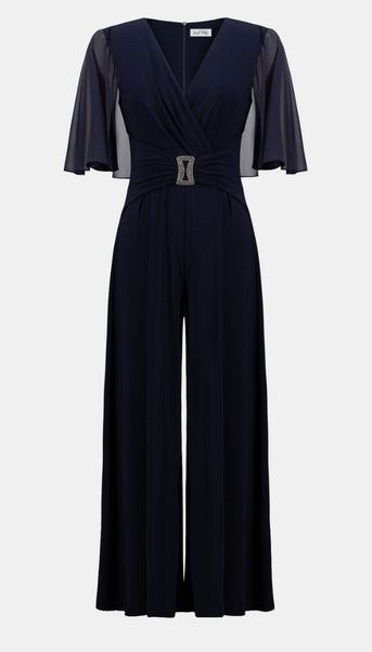 Wide Leg Jumpsuit With Cape