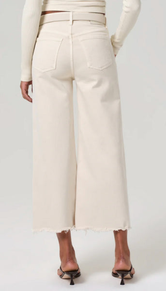 Lyra Wide Leg Crop - Almondette