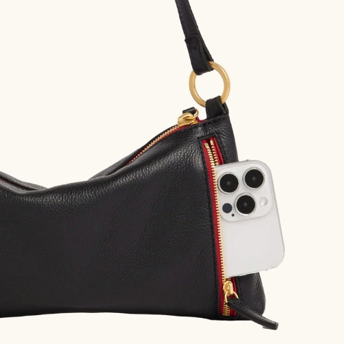 Kyle Black, Brushed Gold, Red Zip