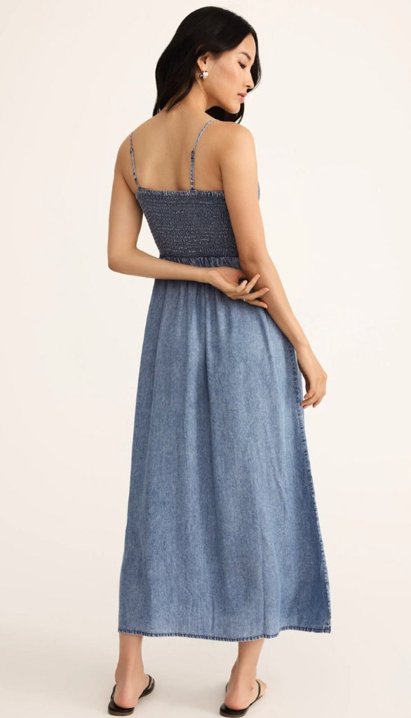 Bayside Chambray Maxi Dress