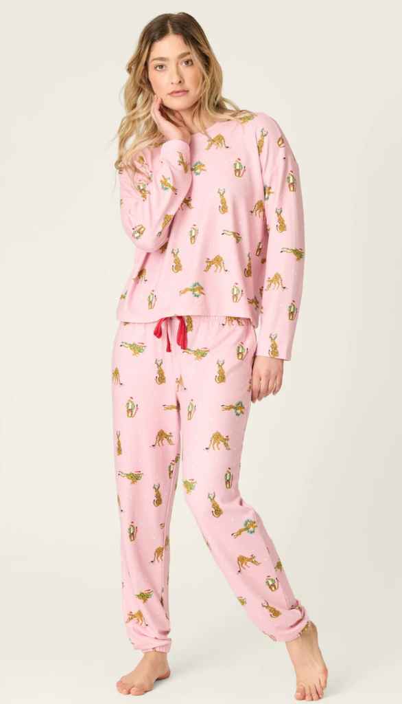 Long Sleeve Pj Top-Very Merry