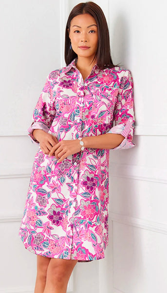 Floral Print Shirtdress