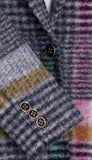 Multi Color Checked Long Coat