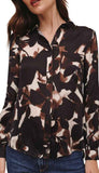 Long Sleeve Round Hem Button Down