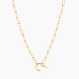Finn Paperclip Charm Necklace