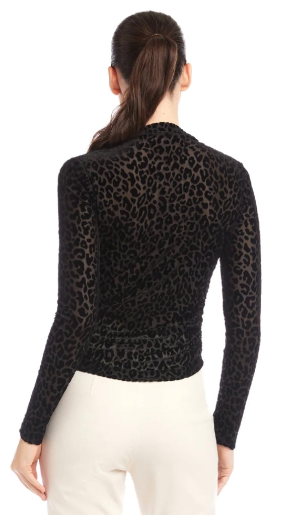 Khami Velvet Shirred Top