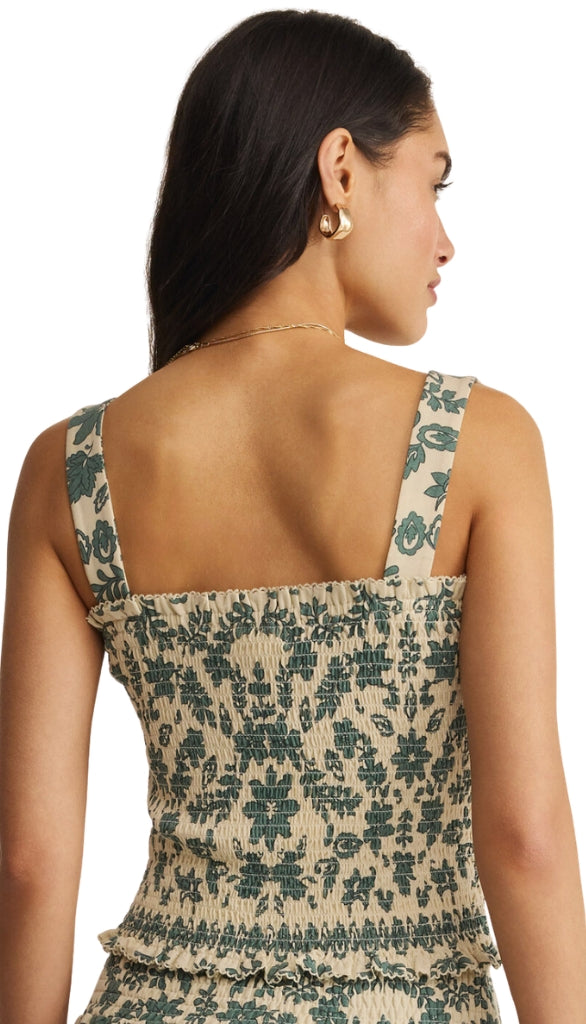 Leya Tera Paisley Smocked Top