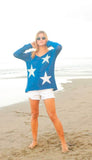 Hanna Star V Neck Sweater