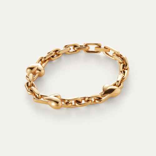 Art Heart Chain Bracelet