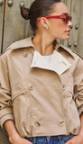 Short Balloon Trench Coat