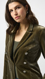 Velvet Knit Fitted Blazer