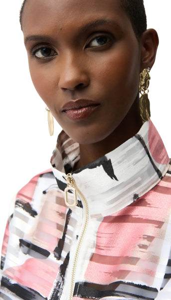 Abstract Print Boxy Jacket