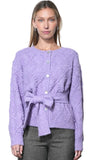 Bonnie Pompom Belted Cardigan