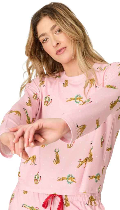 Long Sleeve Pj Top-Very Merry