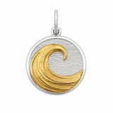 Medium Pendant-Wave, Mix Metal