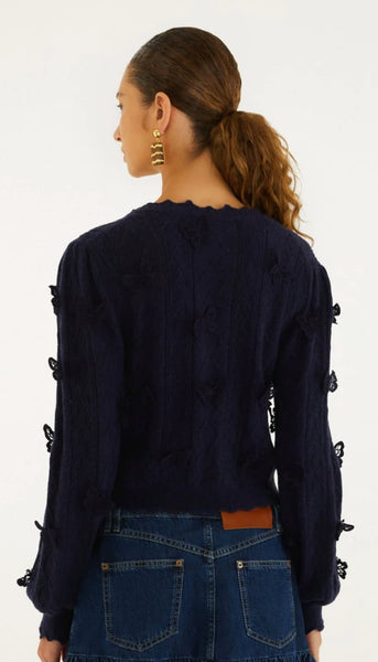 Richilieu 3D Butterflies Cardigan