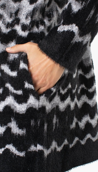 Long Sleeve Open Front Sweater Coat