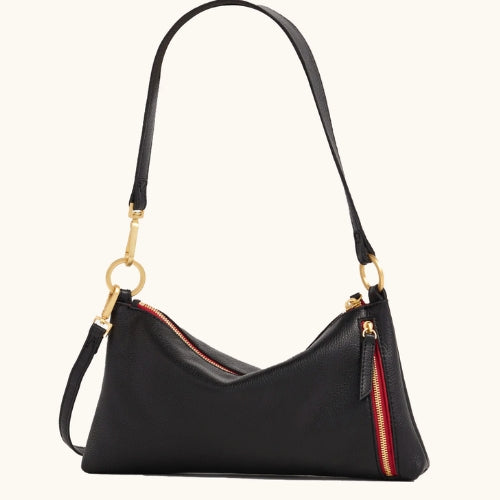 Kyle Black, Brushed Gold, Red Zip