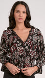 3/4 Sleeve Fitted Top