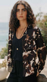 Long Sleeve Round Hem Button Down
