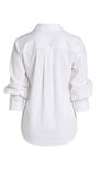 Adjustable Sleeve Button Front Top
