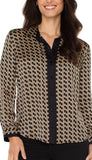 Long Sleeve Button Front Shirt