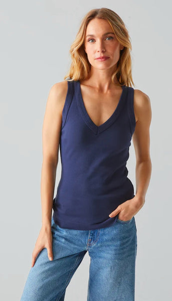 Maya V Neck Wide Binding Tank