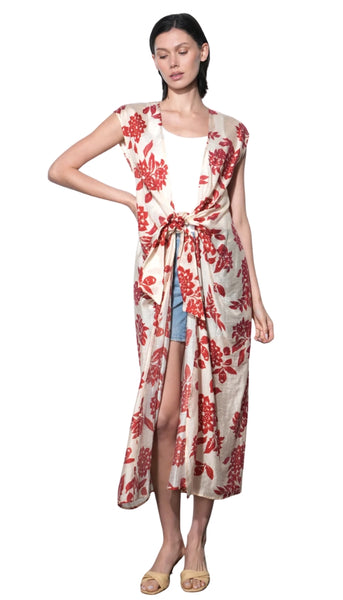 Ina Tie Front Maxi Cover Up