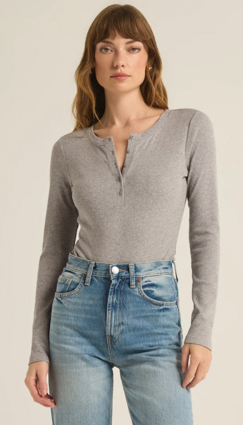 Samara Rib Henley Bodysuit