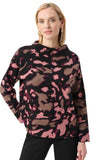 Jacquard Sweater With Rhinestone