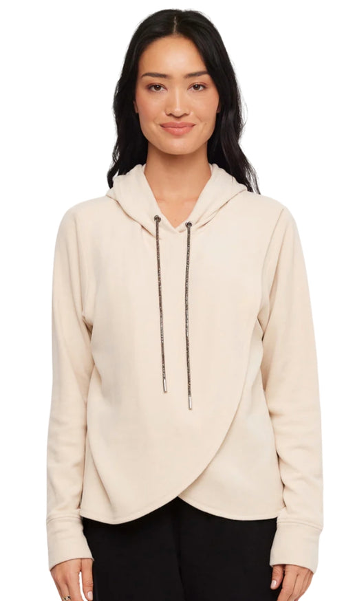 Rhinestone Crossoveer Hoodie