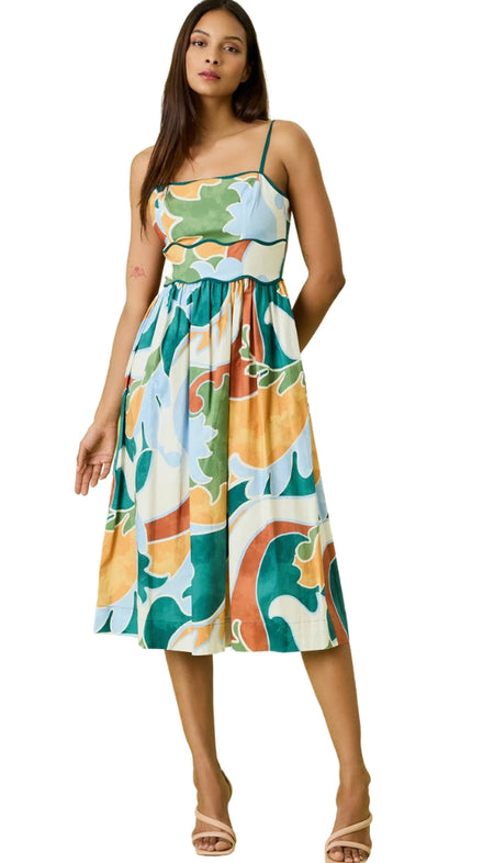 Palm Pointe 3/4 Sleeve Dress