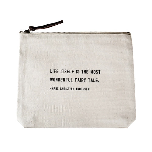 Life Itself-Canvas Zip Bag