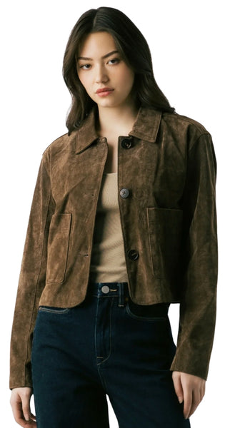 Black Coffee-Cropped Blazer