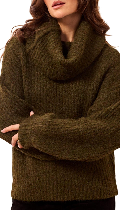 Drama Funnel Neck Sweater