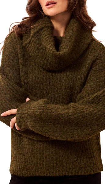 Drama Funnel Neck Sweater