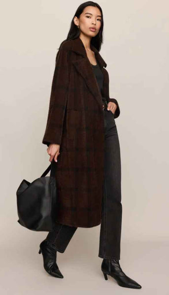 Crosby Plaid Cocoon Coat