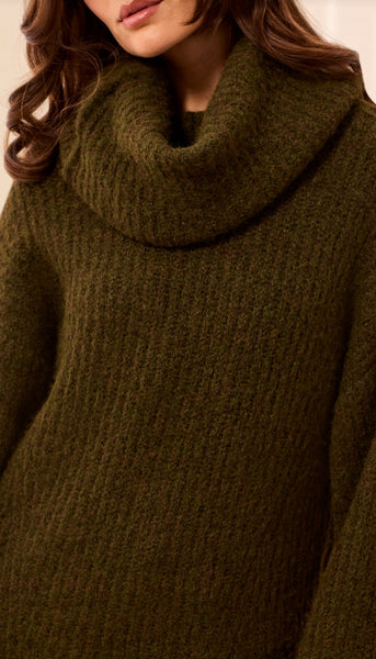 Drama Funnel Neck Sweater