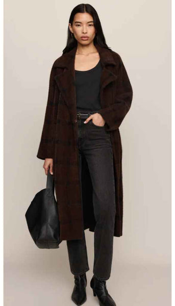 Crosby Plaid Cocoon Coat