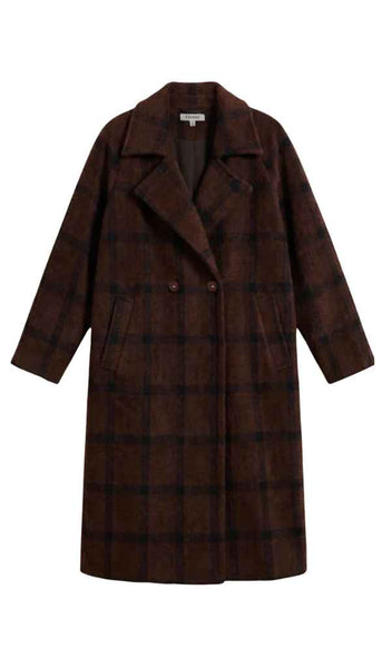 Crosby Plaid Cocoon Coat