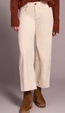 High Rise Fly Front 5 Pocket Ankle