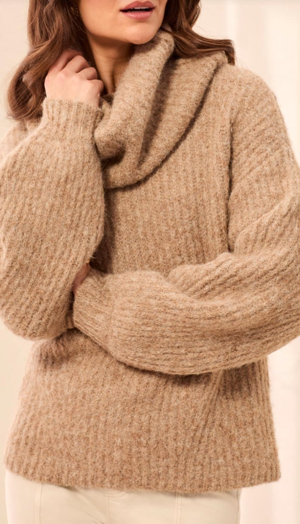 Drama Funnel Neck Sweater
