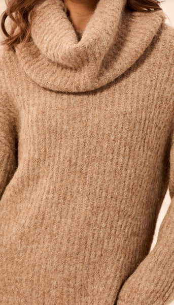Drama Funnel Neck Sweater