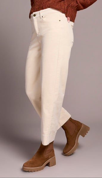 High Rise Fly Front 5 Pocket Ankle