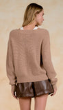 Deep V-Neck Sweater