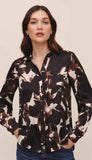 Long Sleeve Round Hem Button Down
