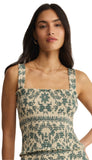 Leya Tera Paisley Smocked Top
