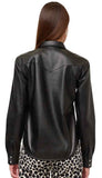 Anna Faux Leather Shirt