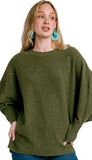 Moon Top - Olive Jade