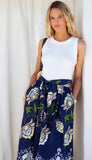 Seline Contrast Midi Dress